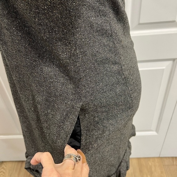 Rebecca Taylor Short Sleeve Tweed Mini Dress With Rosettes Hemline - Picture 6 of 16